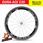 Road Bicycle Wheels Rim Decal Stickers for DURA ACE 35